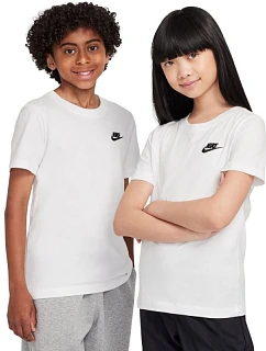 Dětské tričko Nike Sportswear bílé FZ5177 100