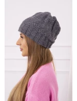 Dámská čepice Danuta K331 tmavě šedá Dámská čepice Danuta K331 tmavě šedá