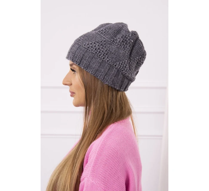 Dámská čepice Danuta K331 tmavě šedá Dámská čepice Danuta K331 tmavě šedá