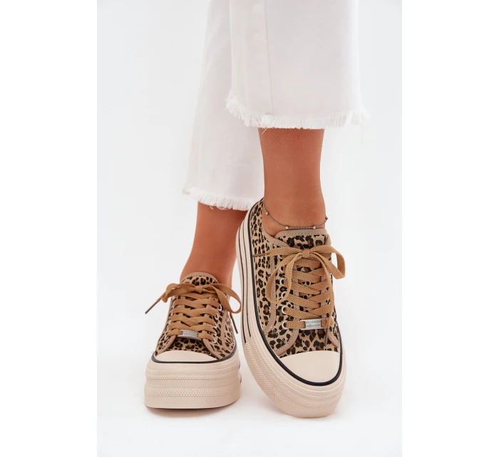 Dámské Tenisky Na Masivní Platformě Leopard model 21703636 - Boto Dámské Tenisky Na Masivní Platformě Leopard model 21703636 - Boto