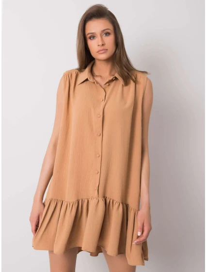 Šaty 341 SK 5183.09 velbloud Šaty 341 SK 5183.09 velbloud