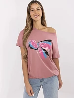 Tričko CLM TS 1019.79 tmavě růžové