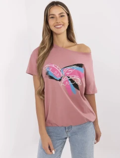 Tričko CLM TS 1019.79 tmavě růžové