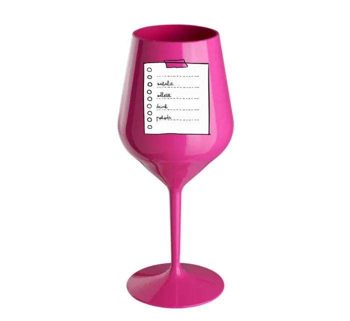 Personalizovaná nerozbitná sklenice 470 ml - TO DO LIST 