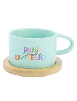 Personalizovaný keramický hrníček Makronka pro paní učitelku/pana učitele 