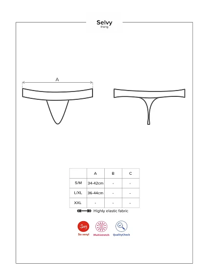 Svůdná tanga model 8404982 thong - Obsessive