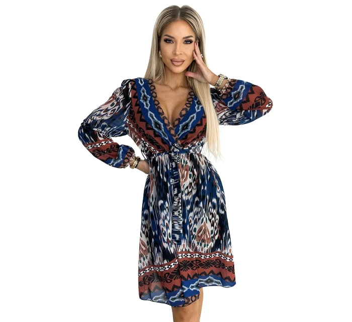 Šifonové šaty vzor - Numoco model 21961130 Šifonové šaty vzor - Numoco model 21961130