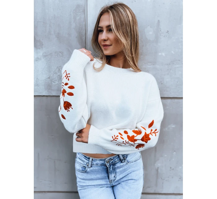Dámský svetr white Dstreet model 21971128 - FashionStreet Dámský svetr white Dstreet model 21971128 - FashionStreet