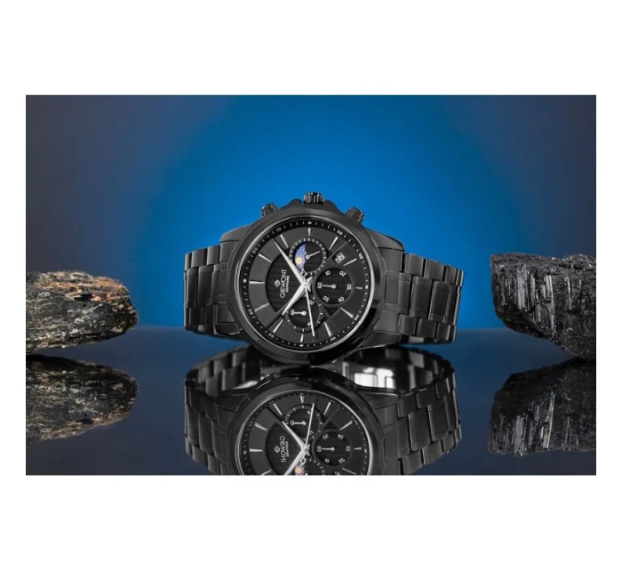Pánské hodinky Giewont Chronograph Sapphire Black GW9460-B1