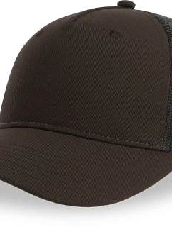 Atlantis Headwear Zion 5 panelová Trucker kšiltovka 33.0120 brown/black