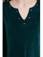 Obyčejné sametové šaty model 18937022 - Vamp