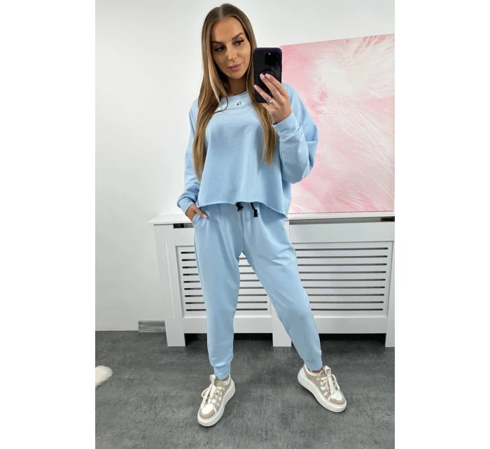 Set 2dílná mikina + kalhoty modrý