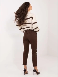 Kalhoty IT SP FL7690.64 tmavě hnědé