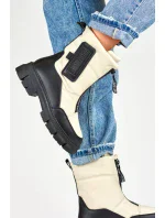 Dámské sněhule H07 / 189131 Béžovo černá - RARLON