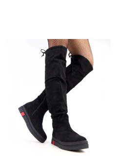 Dámské vysoké kozačky DH240102 Černá - YOLERA