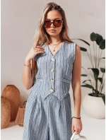 Dámská vesta LINELIA modrá FashionStreet PY0134 Dámská vesta LINELIA modrá FashionStreet PY0134
