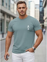 Tshirt męski bawełniany z nadrukiem AS petrol model 22305557 - FashionStreet Tshirt męski bawełniany z nadrukiem AS petrol model 22305557 - FashionStreet