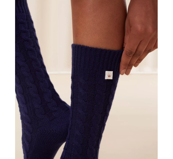 Dámské ponožky Accessories Rib Socks 01 - BLUE - modré 6582 - TRIUMPH