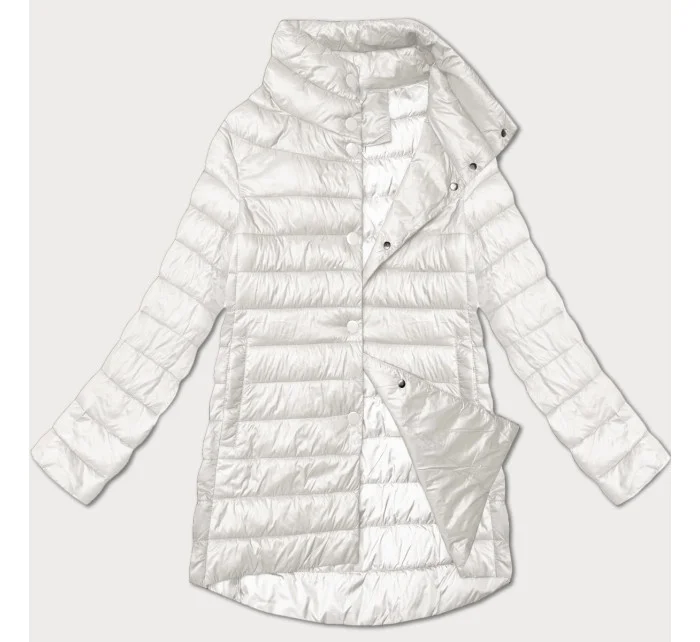 Dámská prošívaná bunda v barvě ecru se stojáčkem model 21042285 - MINORITY