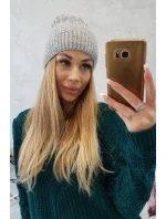 Fleecová čepice Anna model 18750157 světle šedá - K-Fashion Fleecová čepice Anna model 18750157 světle šedá - K-Fashion