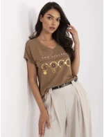 T shirt CLM TS model 21116719 jasny brązowy - FPrice