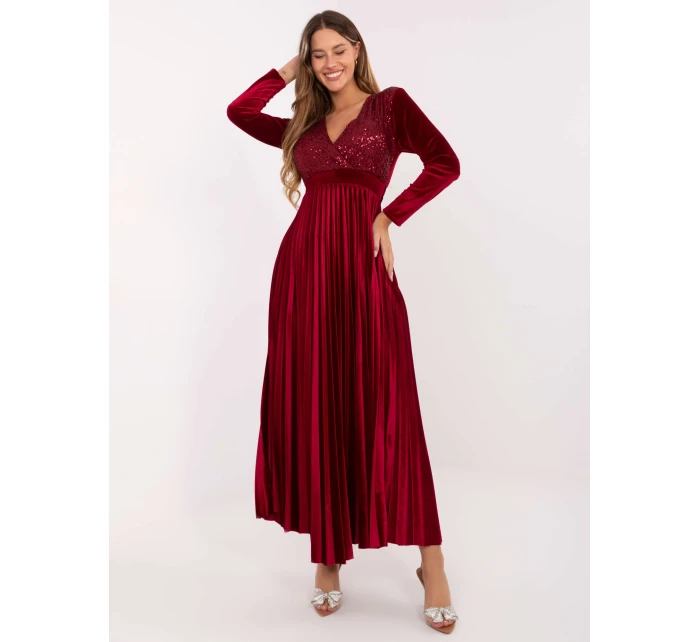 Sukienka IT SK model 21441155 bordowy - FPrice