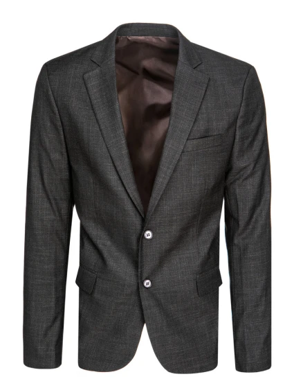 Pánské jednořadové sako černé Dstreet MX0621 Pánské jednořadové sako černé Dstreet MX0621