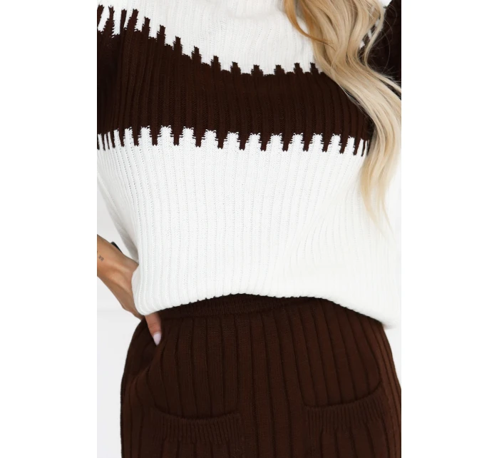 Dvoudílný svetr s sukní model 21402430 - numoco basic