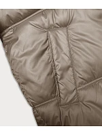 Béžová dámská bunda se střihem model 21246832 - S'WEST Béžová dámská bunda se střihem model 21246832 - S'WEST