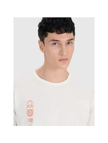 Pánské tričko oversize s potiskem model 21436910 pánské - 4F