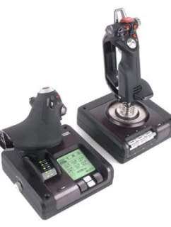 Logitech G 945-000003 Herní ovladač černý, stříbrný USB 2.0 Flight Sim Analogový/Digitální PC