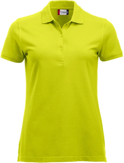 Clique Classic Marion S/S Dámské piqué polo z těžké bavlny 67.8246 visibility green