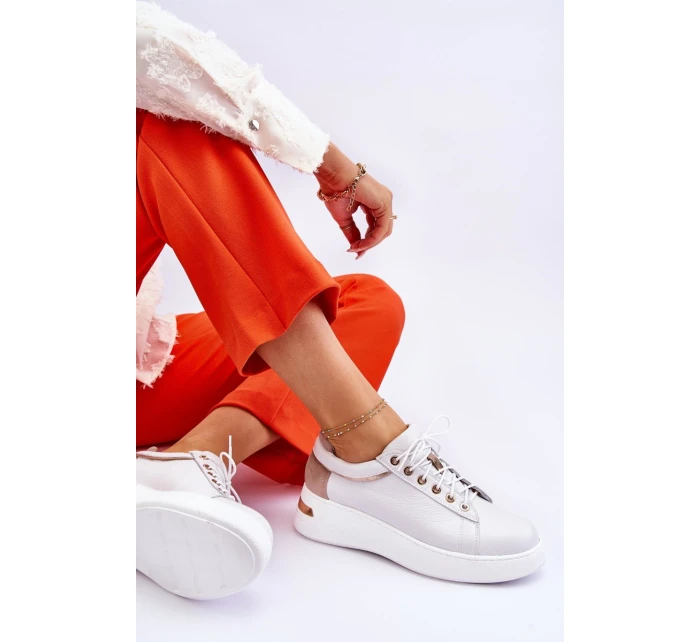 Dámská kožená sportovní obuv na platformě model 21613279 - Boto Dámská kožená sportovní obuv na platformě model 21613279 - Boto