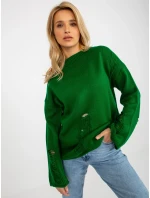 Sweter BA SW model 18694206 ciemny zielony - FPrice