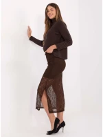 Sukně MI SD 122436.60 hnědá Sukně MI SD 122436.60 hnědá