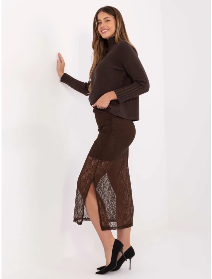 Sukně MI SD 122436.60 hnědá Sukně MI SD 122436.60 hnědá