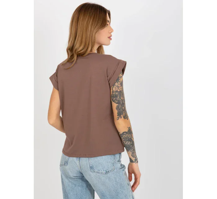 Tričko RV TS 4833.36X hnědá Tričko RV TS 4833.36X hnědá