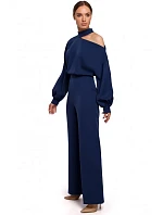 M528 Kombinéza s biskupskými rukávy - tmavě modrá