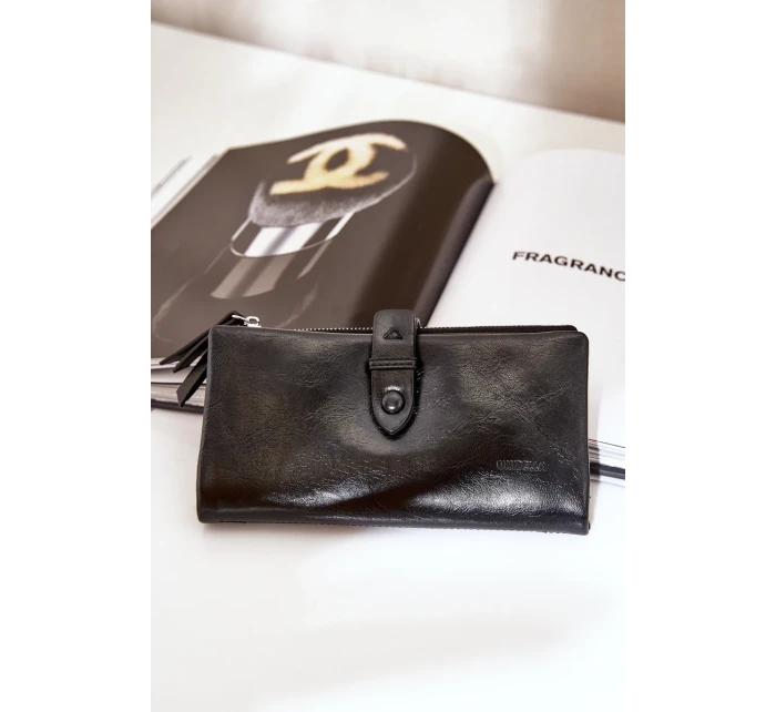 Dámská peněženka z eko kůže černá Irinda