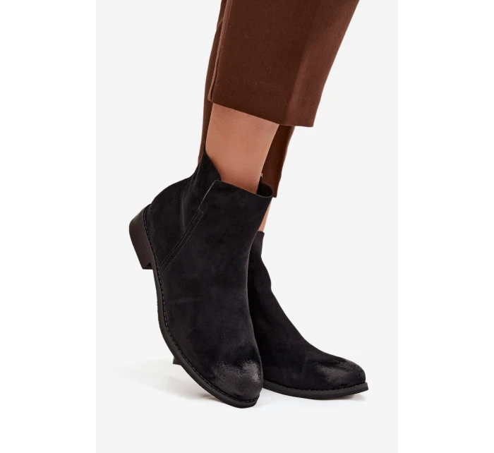 Dámské boty Vinceza – černé, na nízkém podpatku Dámské boty Vinceza – černé, na nízkém podpatku