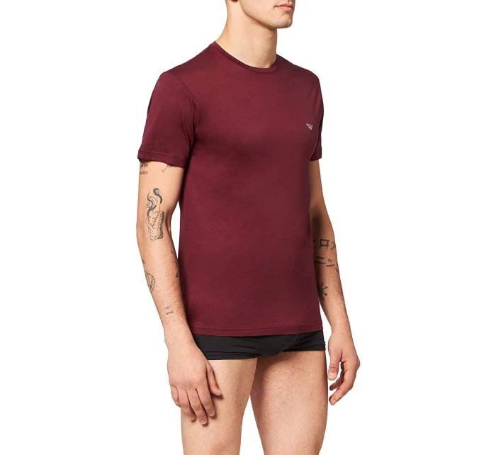Pánské triko 110853 1A538 - 00076 - Bordo - Emporio Armani Pánské triko 110853 1A538 - 00076 - Bordo - Emporio Armani