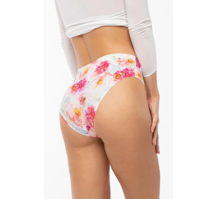 Kalhotky Peony Simple Maxi bílo-čersvené - Julimex Kalhotky Peony Simple Maxi bílo-čersvené - Julimex