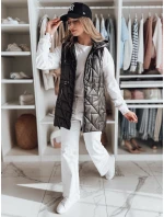 Dámská přechodná prošívaná vesta OLINVIA černá FashionStreet TY4836 Dámská přechodná prošívaná vesta OLINVIA černá FashionStreet TY4836