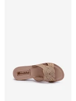 Pohodlné dámské žabky s  béžové model 21664619 - Inblu