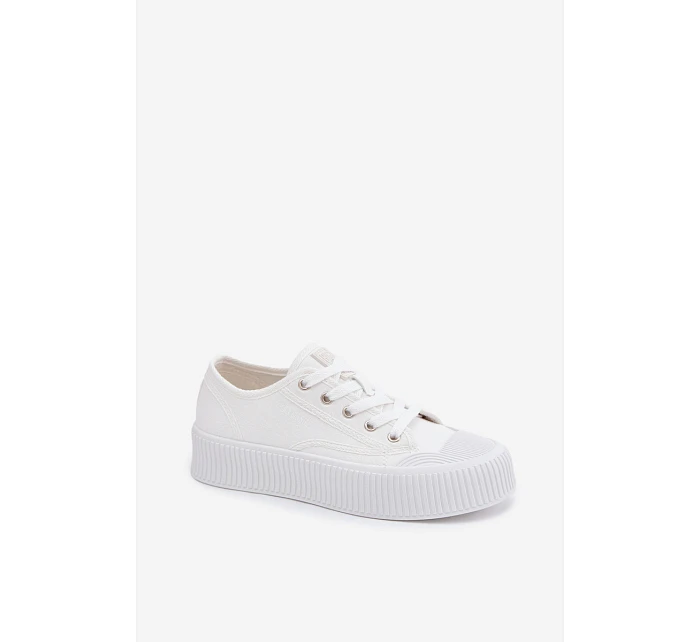 Dámské tenisky na platformě Big Star TT274269 Bílé