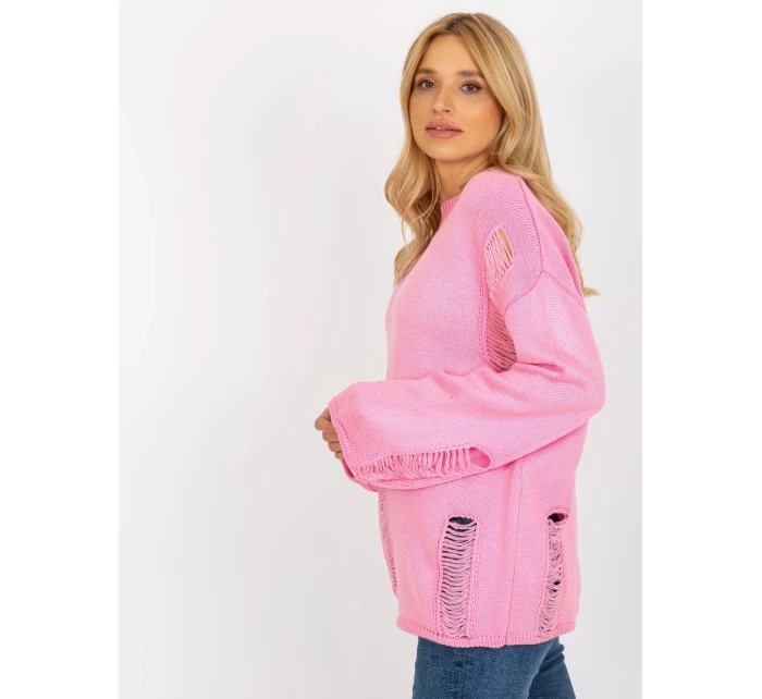 Dámský svetr BA SW 8043 .08X růžová - FPrice