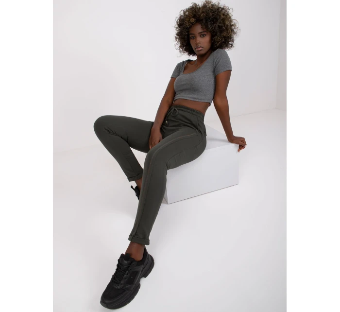 Tepláky RV DR 3589.08X tmavá khaki