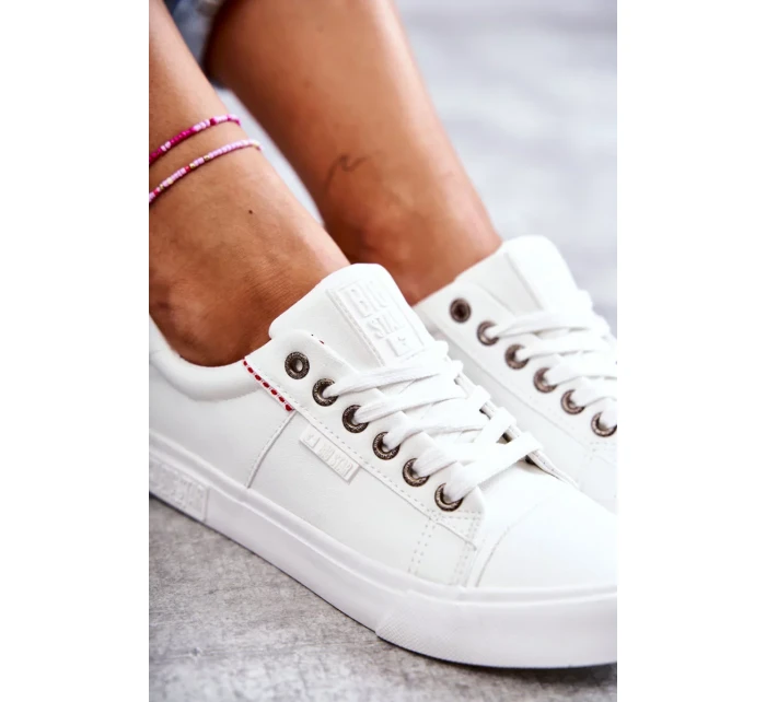 Dámské tenisky Kožené Big Star model 21251091 Bílé - Big Star Shoes Dámské tenisky Kožené Big Star model 21251091 Bílé - Big Star Shoes