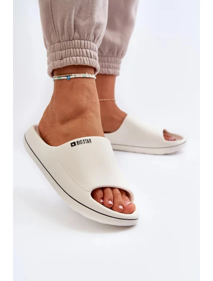 Lehké dámské pantofle Big Star Bílé