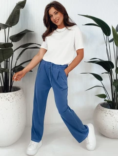 Dámské kalhoty s širokými nohavicemi navy blue Dstreet model 21975649 - FashionStreet